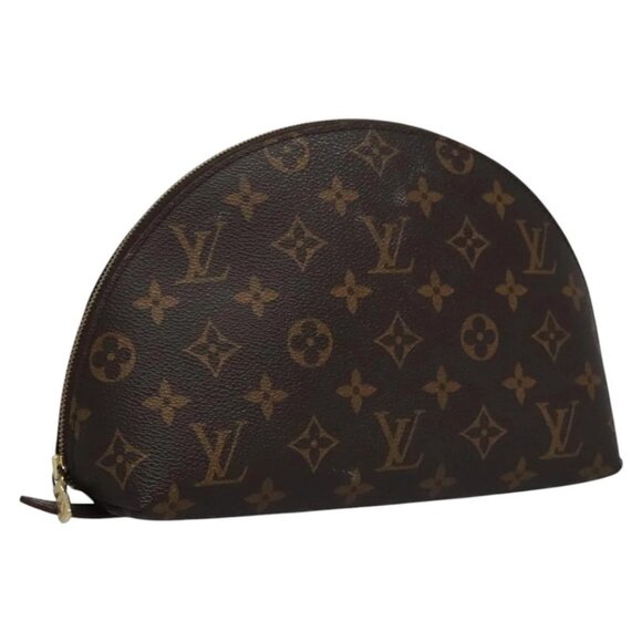 LOUIS VUITTON Monogram Trousse Demi Ronde Cosmetic Pouch - Picture 1 of 16